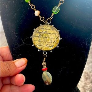 Vintage-Inspired Gold Pendant Necklace